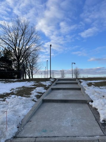 picture of stairs leading up to junior lot