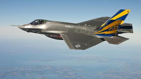An F-35 test aircraft flying over the Arizona desert (U.S. Air Force)