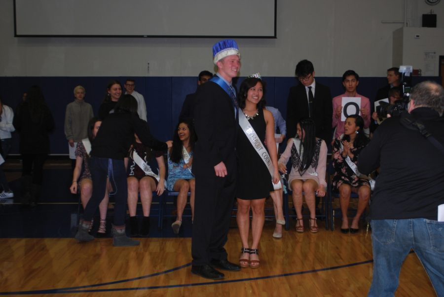 Turnabout king and queen,  Andrew Smith and Emily Carido (12)