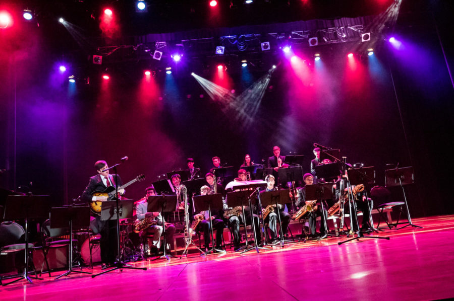 Jazz+band+playing+in+their+annual+concert+in+the+auditorium