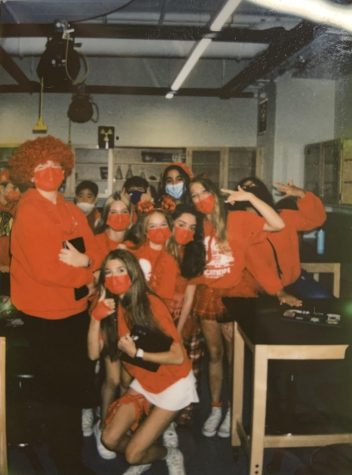 Freshmen in Mr. Prosise’s biology class deck out in red for one of their first high school experiences, Color Wars