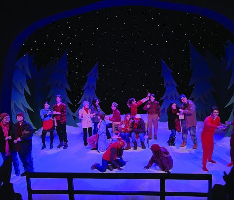 The cast of Almost Maine are in the middle of their performance.