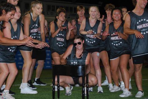 “Great Balls of Fire”: Jenna Brandt (12) jams out on the piano as The Mavericks close their dance by recreating the iconic scene from “Top Gun: Maverick.”