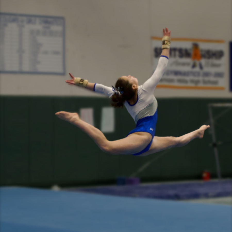 Livy Tran takes a majestic leap.