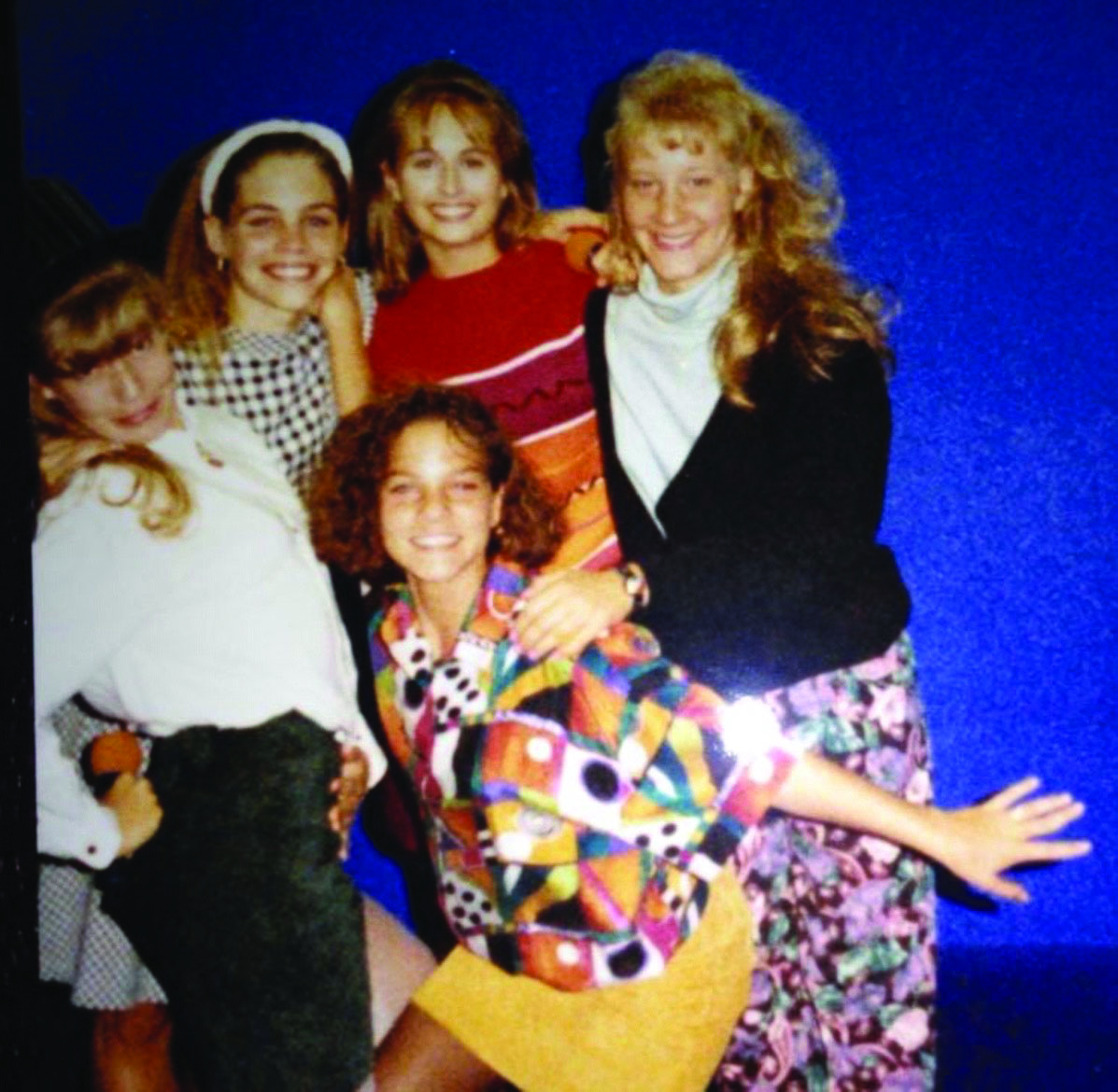 Teacher Karen Clarke with her friends at navy pier 1994