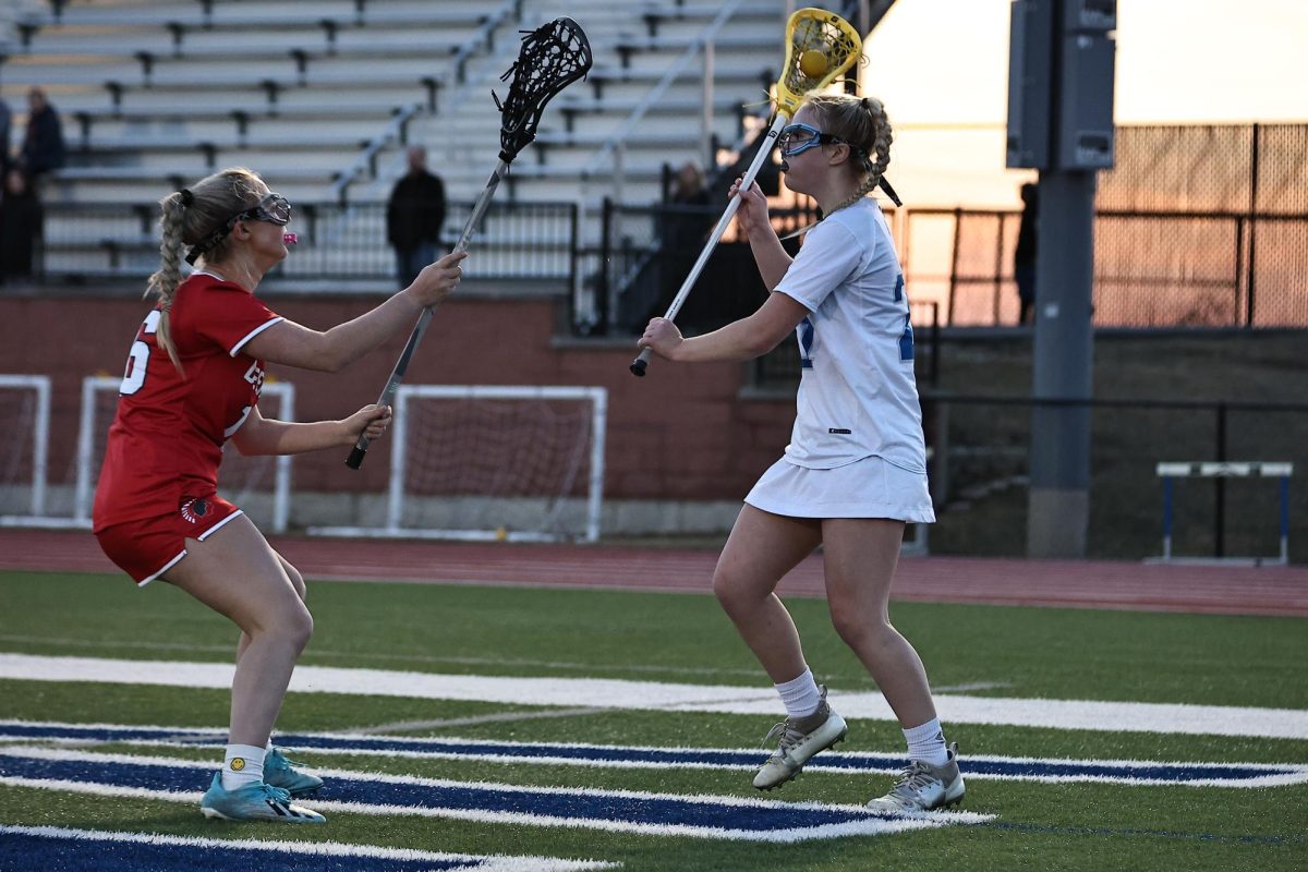 Amelia Bell receives the ball during a game