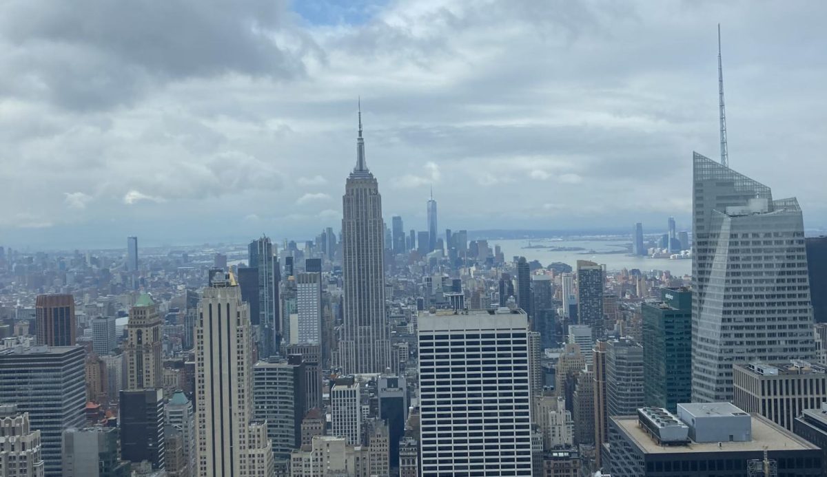 Choir visited New York City’s Rockefeller
Center on a class trip.