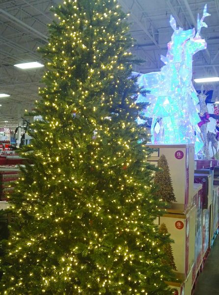 Sam's Club's huge display of Christmas decorations by Nov 7.