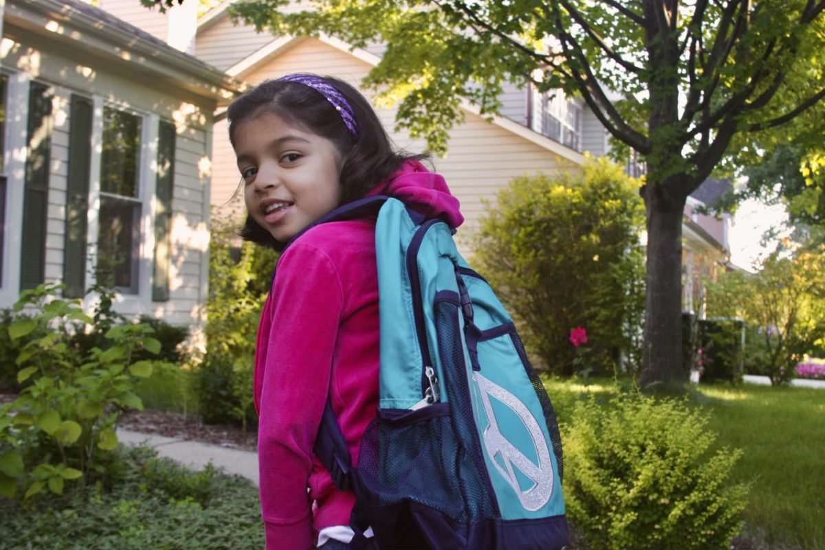 Five year old me, getting ready for the first day of kindergarten. It’s hard to tell from the picture but I was so scared to get on the bus that I’d be in tears a few moments later.
