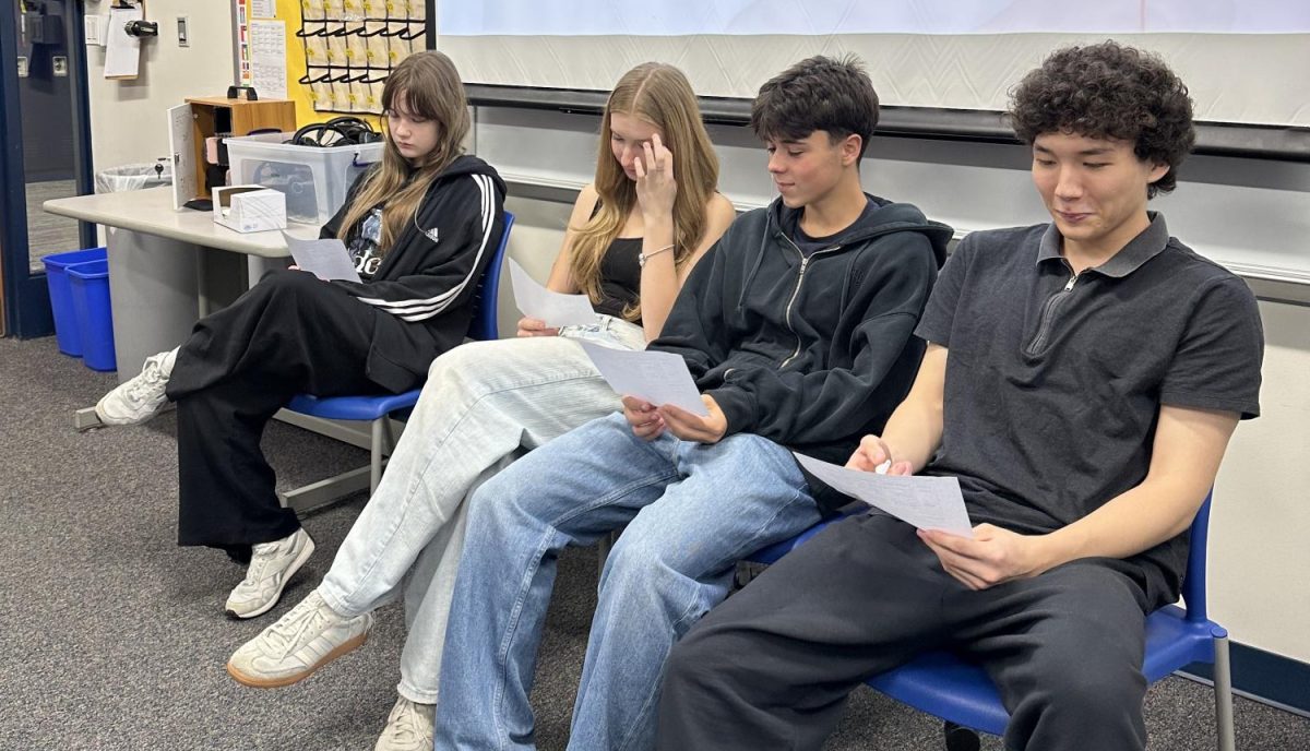 [From left to right] Ulada Hushchyna (9), Anastasiia Kucheriava(10), Nikolay Hilco (10), Daniyal Abilda (11).